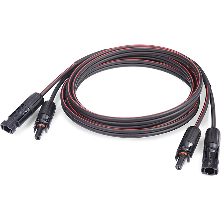 Kabel Surya Inti Kembar Merah dan Hitam 30Ft 10AWG
