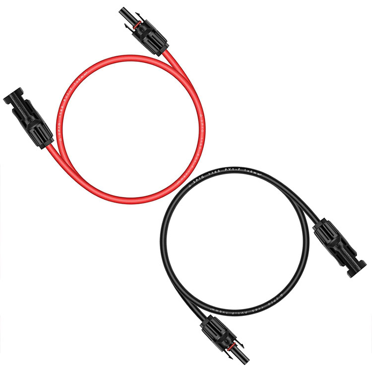 Kabel Fotovoltaik 3Ft 10AWG untuk Pengontrol Pengisian Tenaga Surya