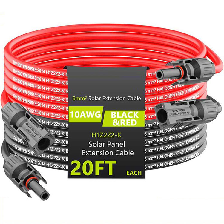 Kabel Ekstensi Surya 20FT 10AWG (6mm2) Kawat Ekstensi Panel Surya